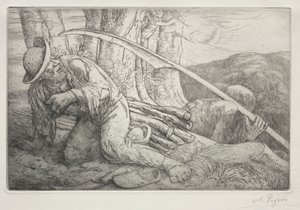 死と木こり5thプレート。 作： Alphonse Legros