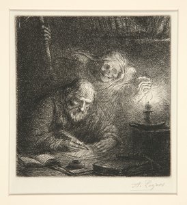 死と哲学者 作： Alphonse Legros