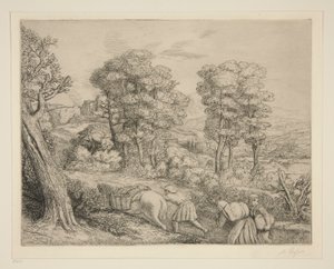 農場への帰還 作： Alphonse Legros