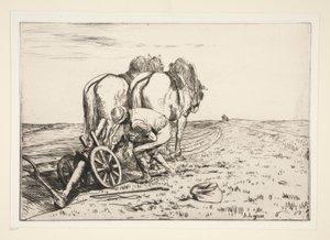 La charrue (鋤) 作： Alphonse Legros