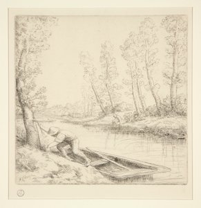 川の朝 作： Alphonse Legros