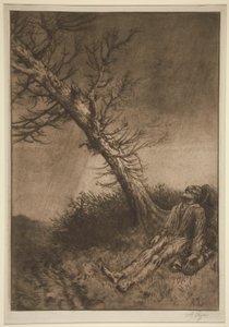 La mort du vagabond (放浪者の死) 作： Alphonse Legros