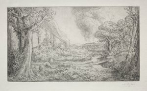 風景 作： Alphonse Legros