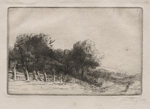 風景 作： Alphonse Legros