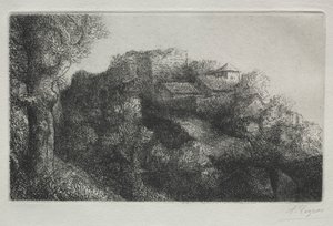 風景（建物あり） 作： Alphonse Legros