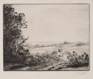 風景 作： Alphonse Legros