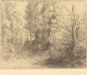 風景: Chailleux の近く 作： Alphonse Legros