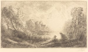 風景: 日の出 風景: 日の出。 作： Alphonse Legros