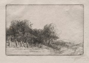 Landscape Un Paysage. 作： Alphonse Legros