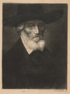 トーマス・カーライルの大きな肖像画。 作： Alphonse Legros