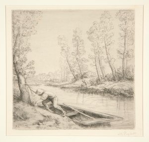 川の朝 作： Alphonse Legros