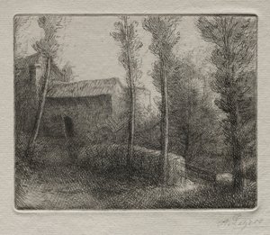 ムーラン橋。 作： Alphonse Legros