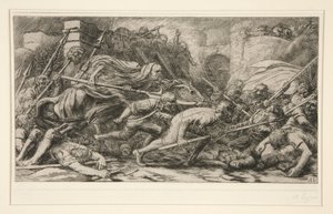 Le Triomphe de la Mort: Apres le Combat (死の勝利: 戦いの後) 作： Alphonse Legros