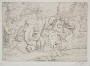 夏。 作： Alphonse Legros