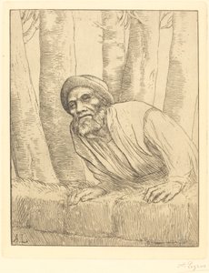 Man Climbing a Wall L
