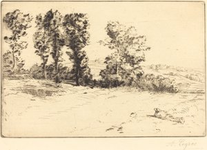 サンシャインの牧草地 Le pre ensoleille。 作： Alphonse Legros