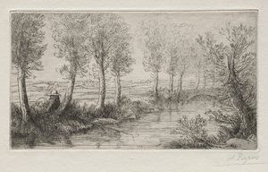 ミルの近く 作： Alphonse Legros