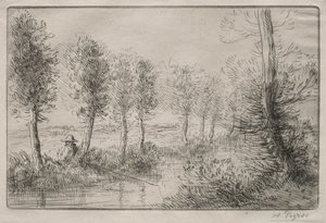ミルの近く 作： Alphonse Legros