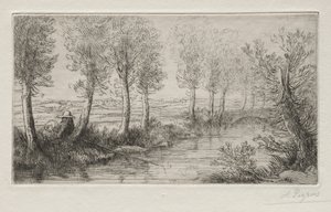 ミルの近く。 作： Alphonse Legros