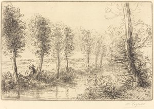 Mill Pres du moulinの近く。 作： Alphonse Legros