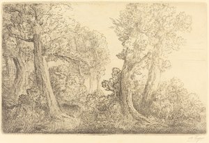 森の近く、ヴェロンヌ プレ デュ ボワ、ヴェロンヌ。 作： Alphonse Legros
