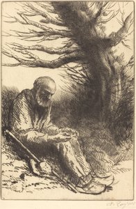 オールドマン、オールドツリー 作： Alphonse Legros