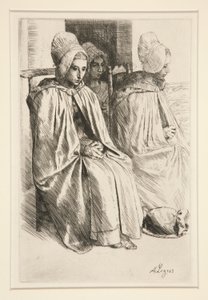 ブローニュ近郊の農民の女性 作： Alphonse Legros