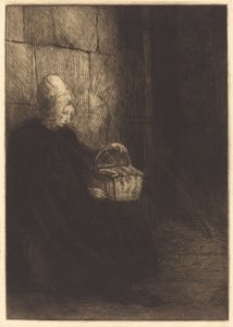 ブローニュの農民の女性 作： Alphonse Legros