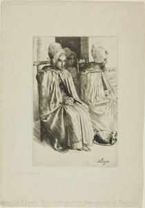 ブローニュ近郊の農民女性たち 作： Alphonse Legros