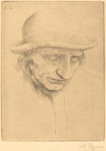 Peasant in a Round Hat 丸い帽子をかぶったペザント。 作： Alphonse Legros