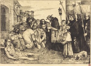 ローマのペスト患者 Les pesiferes de Rome. 作： Alphonse Legros