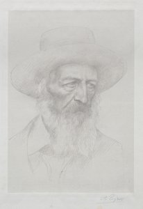 アルフレッド・ロード・テニスンの肖像 作： Alphonse Legros