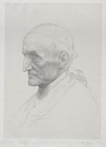 枢機卿マニング第2プレートの肖像画。 作： Alphonse Legros