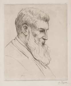 クライベアンガスの肖像画。 作： Alphonse Legros