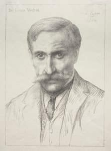 ルイ・ヴィントラ博士の肖像 作： Alphonse Legros