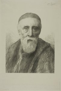 G. F. ワッツ、R. A. の肖像、セカンド プレート 作： Alphonse Legros