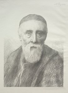 ジョージフレデリックワッツの第2版の肖像画。 作： Alphonse Legros