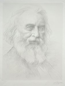 ヘンリーワズワースロングフェロー2ndプレートの肖像画。 作： Alphonse Legros
