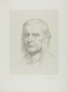 ハクスリー教授の肖像 作： Alphonse Legros