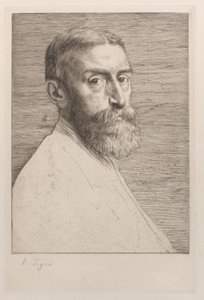 サー・エドワード・ジョン・ポインターの肖像、1877年。 作： Alphonse Legros