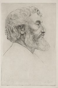 サー・フレデリック・レイトンの肖像 (一皿目) 作： Alphonse Legros