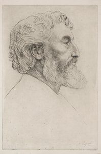 フレデリックレイトン卿の最初のプレートの肖像画。 作： Alphonse Legros
