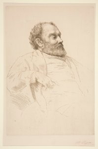 R.A. ヴァル プリンセップの肖像 作： Alphonse Legros