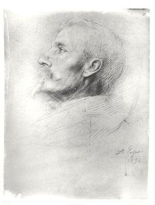 ウォルタークレーンの肖像画（1845-1915） 作： Alphonse Legros
