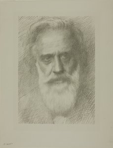 アーティストの肖像、8番目のプレート 作： Alphonse Legros