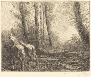 耕作からの帰還 (Le retour de labourage) 作： Alphonse Legros