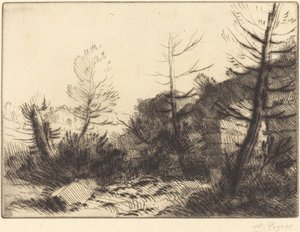 ローマ遺跡 遺跡ロメイン。 作： Alphonse Legros