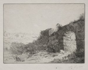 ローマ時代の遺跡 作： Alphonse Legros