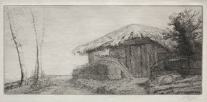 丘の上の羊小屋