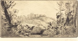 小さな丘 (Le coteau) 作： Alphonse Legros